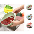 Kitchen Rice Washer Rice Basket Plastik Mengalakkan Bakul